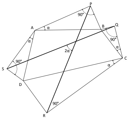 Van Aubel's Theorem for Quadrilaterals, generalization