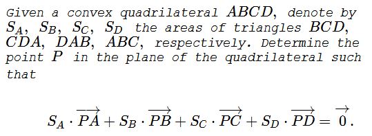 A Specil Point: Intersection of the Diagonals in Quadrilateral