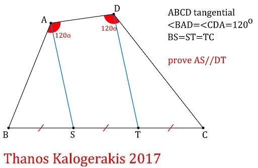 A Problem in a Special Tangential Quadrilateral, problem