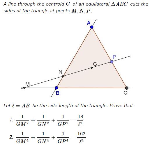 Wonderful Trigonometry In Equilateral Triangle, problem