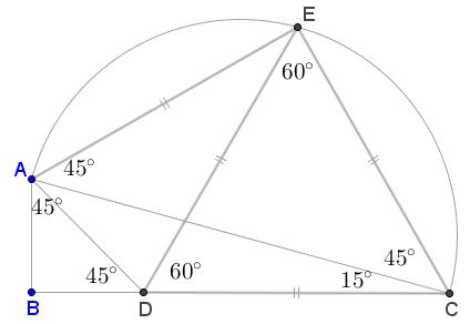 PWW: cos75 + cos45 = cos15, proof 6