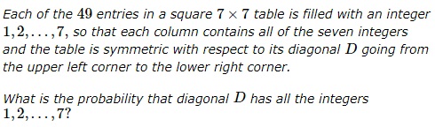 Numbers in a Square