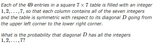 Numbers in a Square