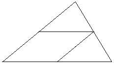 triangle with 2 midlines