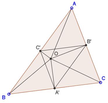Ptolemy's theorem - acute triangle