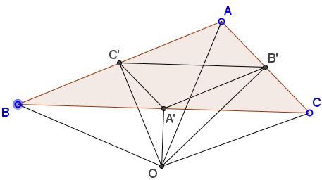 Ptolemy's theorem - obtuse triangle
