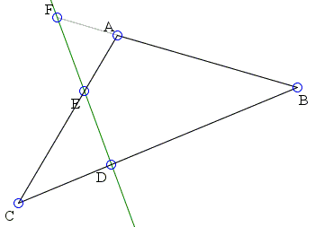Menelaus' theorem