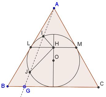 Circle of Apollonius in Equilateral Triangle, clarified problem