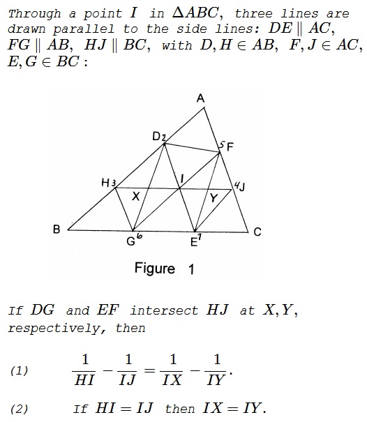 The Lepidoptera of the Triangle, Theorem 1, whole