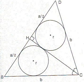 Chapter 6, problem 3, Fukagawa & Rothman. Inner isosceles triangle