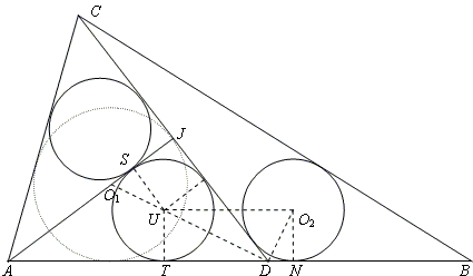 Chapter 6, problem 3, sangaku from Fukagawa & Rothman.