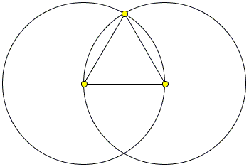 construction of an equilateral triangle