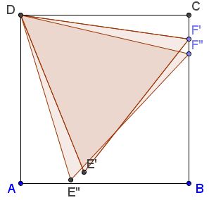 Fold square into equilateral triangle - step 5