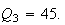 $Q_{3}=45.$