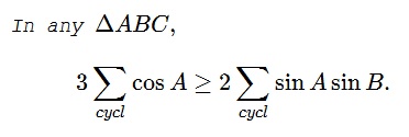 All Trigonometric Inequality  in Triangle  - problem