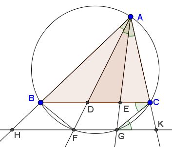 how angle trisectors divide the area?, proof 5