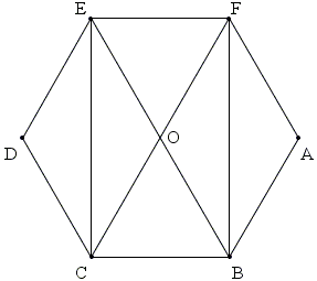regular hexagon with midpoints of successive sides joined. #5