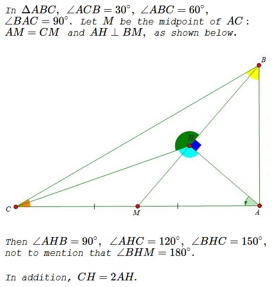 Further Arithmetic Progression in 30-60-90 Triangle  - problem
