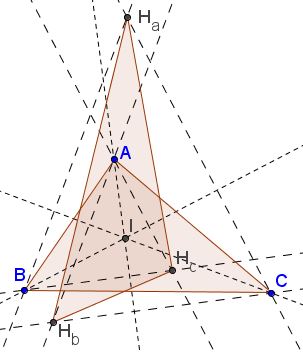 Two Related Triangles of Equal Areas, problem