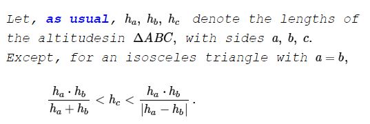 inequality in triangle VI