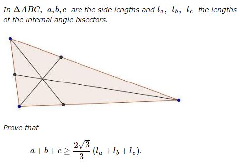 inequality in triangle X