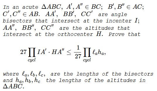 inequality in triangle IX