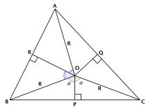 inequality in triangle with many circumradii