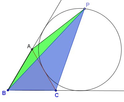 Point on excircle - problem