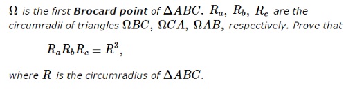 Brocard Point and a Relation of Circumradii