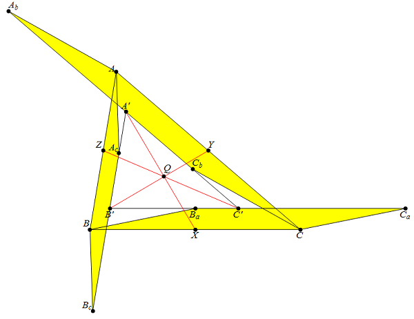 Similar Parallelograms on Sides of a Triangle, interior