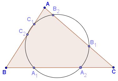 Six  Concyclic  Points on Sides of a Triangle - problem