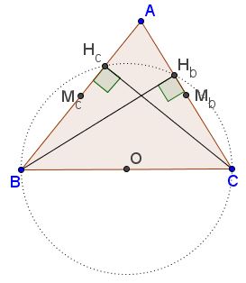 Six  Concyclic  Points on Sides of a Triangle - application