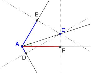 Segment Projections in Equilateral Triangle - solution