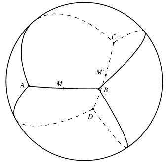 Tiling sphere with four equa triangles