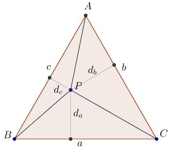 Viviani's theorem - proof
