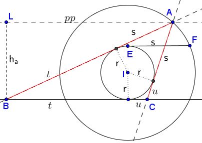 Triangle from Side, Inradius, and Altitude - solution