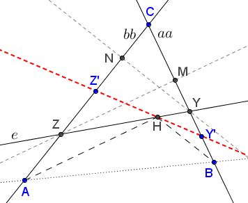 Triangle from Two Side Lines and the Euler Line - Construction 4
